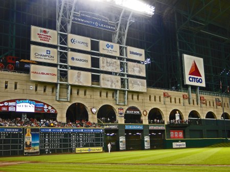 At last, he sponsorship signs are being moved!