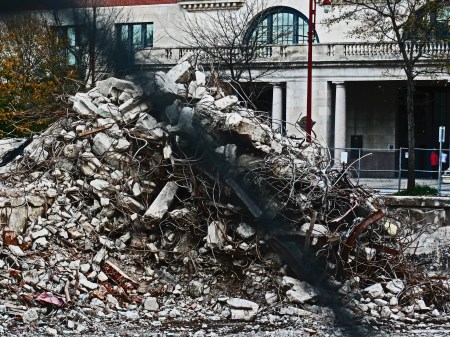 What remains of the Ben Milam Hotel across the street from Union Station will not be around for long.