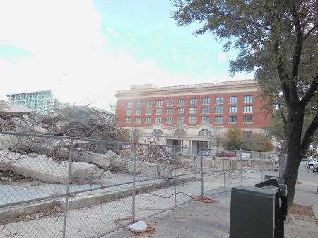 Current View of Union Station, with the old Ben Milam Hotel now down and out.
