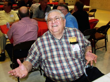 Smilin' Sam Sacco, Class of 1956, at a 2010 St. Thomas High School "Good Old Boys" Luncheon at the campus in Houston.