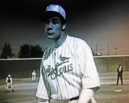 In "Fireman, Save My Child", Joe E. Brown wore the Cardinal uniform that was made famous by the Gashouse Gang.
