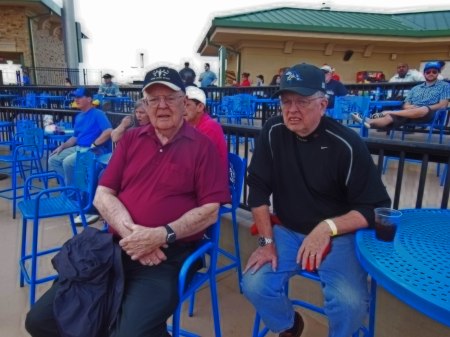 Harold Jones and SABR Chapter President Bob Dorrill.