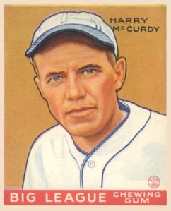 Harry McCurdy 1933Goudey Card