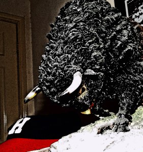 The Buff with a 1954 Buffs cap. No Photo of Howie Phillips was available. Try to visualize Huckleberry Finn in an old flannel uniform that is a size too big for him. That will get you there as fast as an actual photo. 