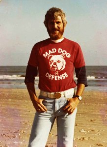 Mad Dog Whisperer at the Beach, Later in the Day, Sunday, October 12, 1980. I had to watch the Astros lose the pennant to the Phillies on TV from Galveston.