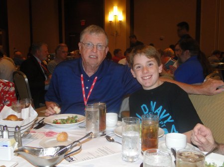 Bob Dorrill & Grandson: ... time for reunion ...