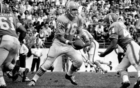 George Blanda (#16), QB of the 1960 Houston Oilers