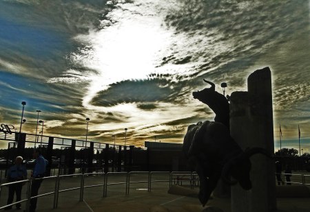 Halloween 2013: From Reliant Stadium, Looking West, Near Sundown.