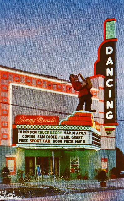 Jimmy Menutis Club Telephone near Wayside Houston, 1958