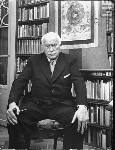 "I COULD NOTDERIVE ANY SATISFACTION EITHER, BUT LOOK AT MY HANDS! - I SHOULD HAVE PLAYED BASEBALL! .... I COULD HAVE THROWN ANY ITCH IN THE BOOK AND PUT SOME JUNGIAN HONEY ON IT TO BOOT!' - DR. CARL JUNG