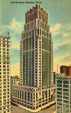 The Gulf Building in Houston officially opened on July 28, 1929 as the tallest building in the USA south of Chicago.