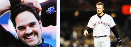 Will Mike Piazza (L) and Jeff Kent separately have the most home runs by a catcher and a 2nd baseman, but will either live to see their inductions into the Hall of Fame?