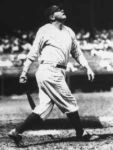 To the surprise of no one, Babe Ruth hit te first home run at Yankee Stadium on its original opening day, April 18, 1923.