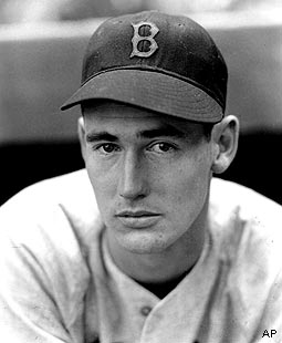 Young Ted Williams had no idea where his head would finally end up..