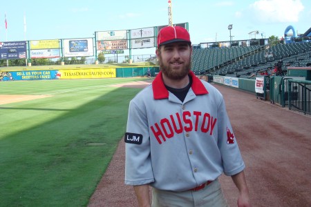 Houston Babies slugger Alex Hajduk announced that he was wearing a beard for as long as the New York Rangers hockey team stayed alive for the Stanley Cup. - Shall we presume that the whiskers are gone?