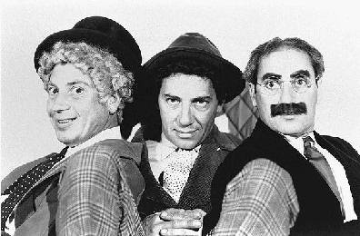 HARPO, CHICO,and GROUCHO MARX
