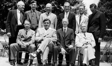 "AND HAPPY BIRTHDAY TOO, MIKE McCROSKEY! ~ OUR LITTLE GROUP AT THE HALL OF FAME REGRETS WE CANNOT BE THERE IN PERSON THIS SUNDAY, 8/24/14, TO WISH YOU THAT SPECIAL SALUTATION, BUT WE ARE ALSO SURE YOU UNDERSTAND AND APPRECIATE OUR COMMON REASON FOR NOT BEING PRESENT LAST NIGHT FOR YOUR BALLPARK SINGING DEBUT!"