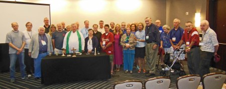 And thank you too, Father Gerald Beirne, for convening a Catholic Mass early Sunday morning for those of us who belong to that faith. You are walking proof that "God is Love" and that the victory pf giving over the pursuit of self-interest is our ultimate triumph.. Thank you, Father. I was happy to have attended another SABR Mass celebrated by you.