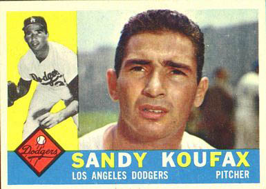 SANDY KOUFAX 1966 WINNER DICKIE KERR AWARD