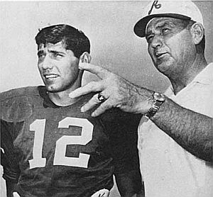 JOE NAMATH AND BEAR BRYANT ALABAMA