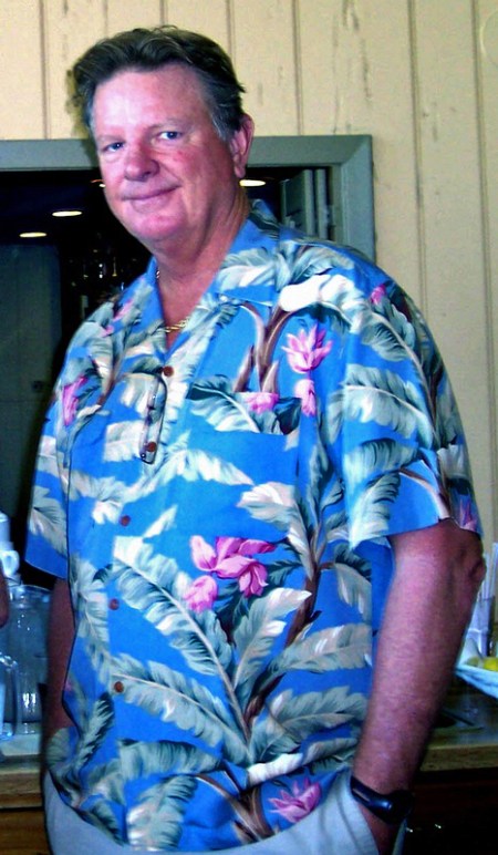 Who's the tall smiling guy in the Hawaiian shirt? Hints: He's a iconic pitcher in Houston's MLB history; the author of a no-hitter and two great books on baseball; a baseball historian and broadcaster; the manager of 4 Astros playoff teams in his 5 years as manager; and the man our Houston SABR chapter is named in honor to him and all he does for the game.