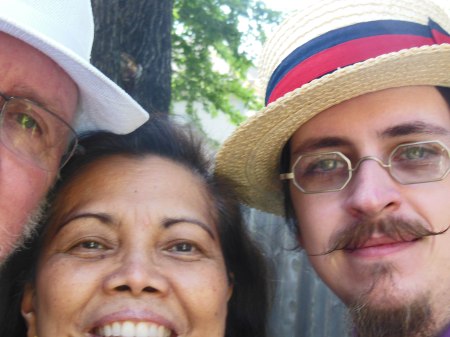 Of course, given a second chance at the "selfie", I was ablt to give up half of me and Norma's chin for more of Neal. - Just further proof that the angel wings shot was either a billion to one shot accident or a divine sign of everything that Norma was to mean to both Neal and me.