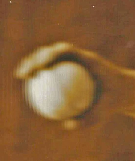 Close-Up of Mystery Ptcher's Right Hand.