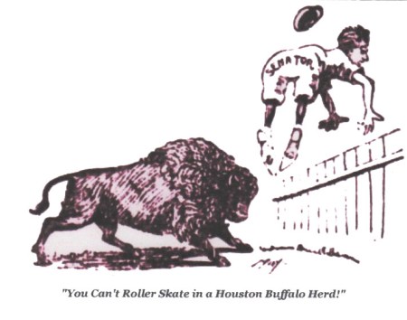 "Where is that horse that stepped on the Galveston left fielder's head? - Anything he can do, I can do better!"