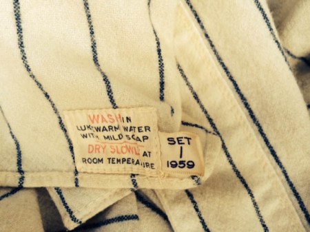 This tag on the jersey is what leads me to believe that it could be either a 1959 Houston Buffs jersey or some kind of retro jersey made to commemorate some "H" team from that year.