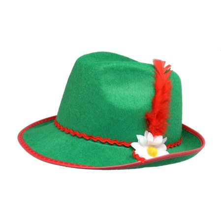 Did the Tyrolean hat that turned writer Mary H. Brown into a serious George Kirksey fan resemble this green felt model? If so, maybe her "Pap" was secretly happy to let her have it!