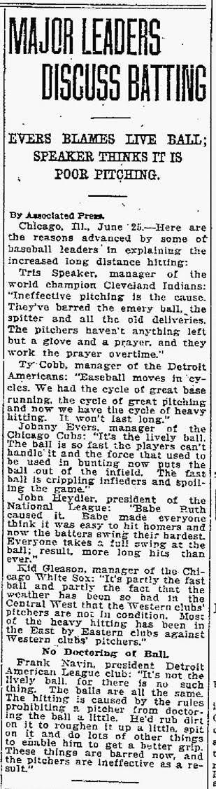 Galveston Daily News June 26, 1921 Submitted by Darrell Pittman