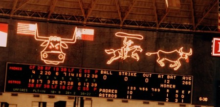 Back in 1965, the Astrodome Scoreboard was just a sign. - It was the sign of our times and our hope for many bright tomorrows!