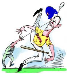 'HEY, DOUGLASS! IT'S OK TO TRY AND CONFUSE ME WITH THAT HIGH RIDER BUT DON'T CONTUSE ME AT AY TIME!