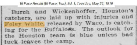 El Paso (TX) Herald Tuesday, May 31, 1910 Submitted by Davis Barker