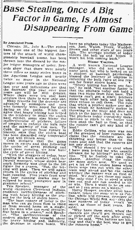 Galveston Daily News July 10, 1921 Contributed by Darrell Pittman