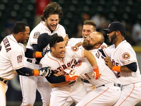 The 2015 Houston Astros ~ What's not to like about a club that celebrates each other's accomplishments with unbridled passion?