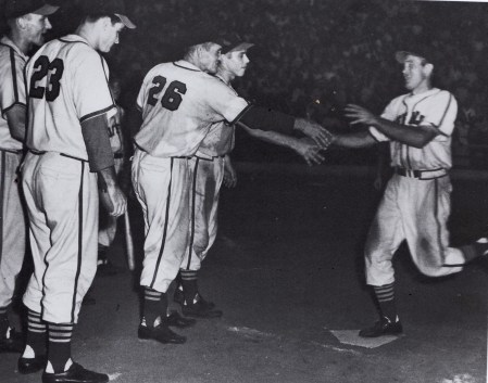 July 4, 1951: Jerry Witt'e HR in 9th carrries Buffs to walk off 2-0 win over Bob Turley and the San Antonio Missions in first game of a 2-day DH fest at Buff Stadium.