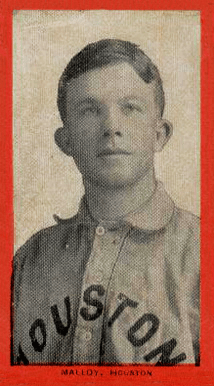 Alex Malloy Right Handed Pitcher Houston Buffs 1909-1911