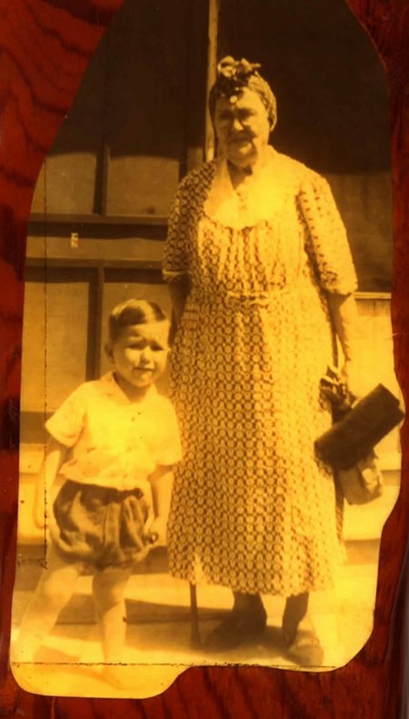 The Pecan Park Eagle and his Gammie Beeville, TX, 1939 "Never Count Your Chickens Before They Hatch!"