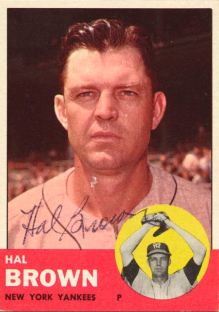 Hal "Skinny Brown pitched for the Chicago White Sox, the Boston Red Sox, the Baltimore Orioles, the New York Yankees, and Houston Colt .45s (1951-1964).