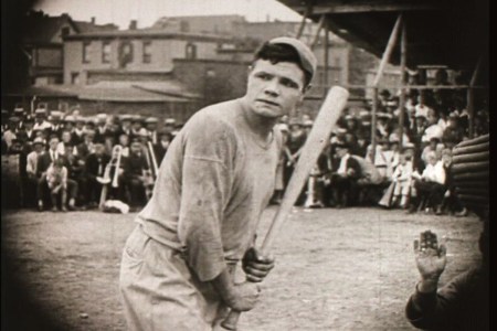 Young Babe Ruth ~ He didn't choke the bat forever.