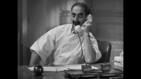 "Why. yes, I have some open appointment times tomorrow. - Come on in and we'll play 'You Bet Your Life!' "