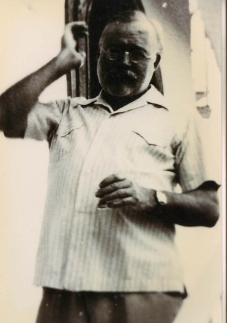 Papa Hemingway Greeting Party Guests At Telia Virgo