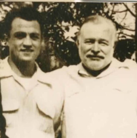Ernest Hemingway and former Houston Buff Jim Basso Spring Training 1952 Vest Tuba