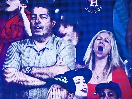 BOTTOM OF 6TH: ALEX'S MOM IS ESPECIALLY EXPRESSIVE OF HER DISAPPOINTMENT IN THE NEAR GRAND SLAM MISS.