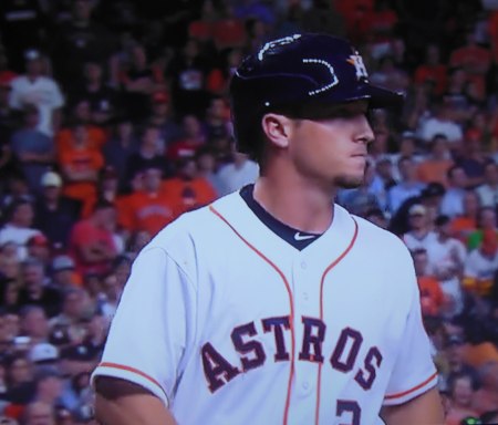 BOTTOM OF 9TH: ALEX BREGMAN FANS ON A FOUL TIP WITH A RUNNER ON 1ST AND 1 DOWN. ASTROS LOSE, 2-1, BUT THE KID WILL BE BACK TONIGHT, GOING AFTER THE FIRST OF MANY HITS TO COME FROM WHAT APPEARS TO BE A PRETTY DEEP WELL. - QWLCOME TO THE BIF LEAGUES, ALEXBREGMAN!