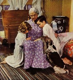 Grandmas know we should have a snack before bedtime - and the say goodnight prayers with us - even when we've acted bad.