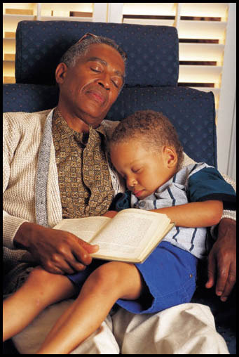 When grandparents read to us they don't skip. They don't mind if we ask for the same story over and over and over again.