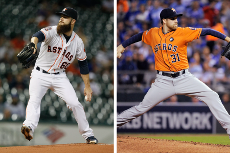 Dallas Keuchel (L) and Colin McHugh