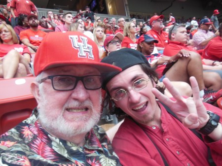 Bill and  Casey McCurdy The Pecan Park Eagle & Son UH Cougar Family September 3, 2016